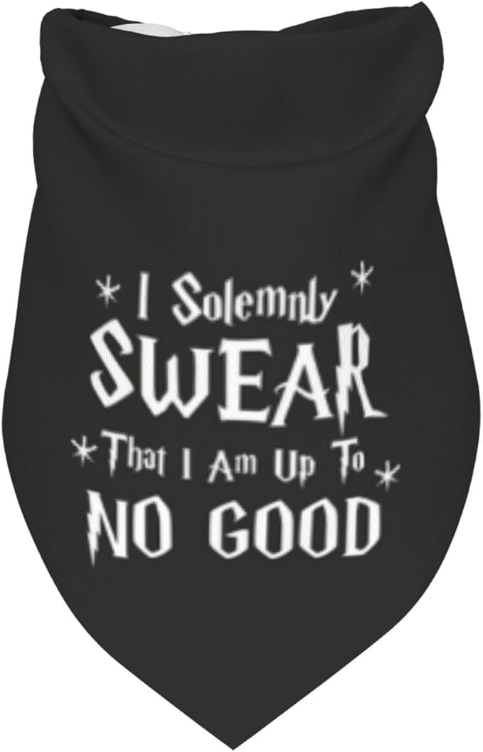 I Solemnly Swear I Am Up to No Good Dog Bandana