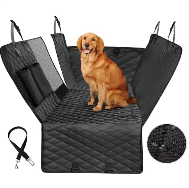 Car Seat Cover for Dogs Back Seat Waterproof 600 D 61 x 55.9 x 14.5