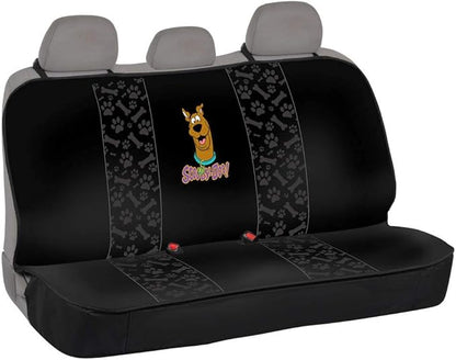 BDK Scooby Doo Waterproof Dog Car Seat Cover for Back Seat – Heavy Duty Black Oxford Automotive Rear Bench Seat Cover for Dogs