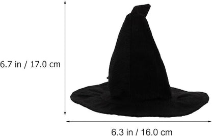 YARNOW 2 Pcs Dog Witch Hat Halloween Pet Hat Halloween Witch Hat for Dog Cat Pet Costume Accessories