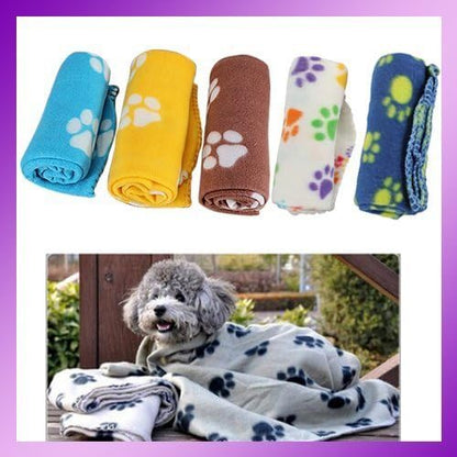 MECO(TM) Pet Dog Cat Blanket Mat Bed With Paw Prints