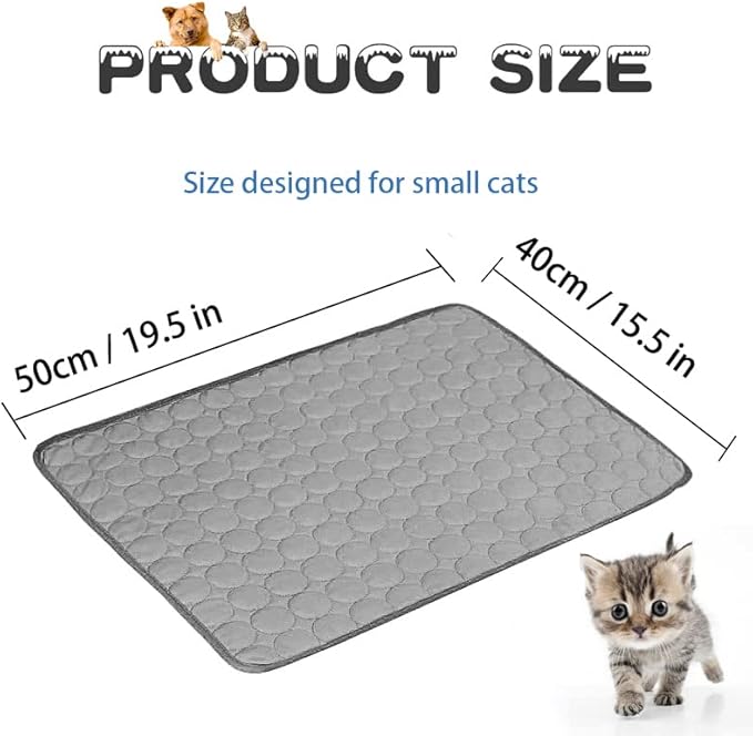 MICROCOSMOS Summer Cooling Mat & Sleeping Pad- Water Absorption Top 19" x 15")