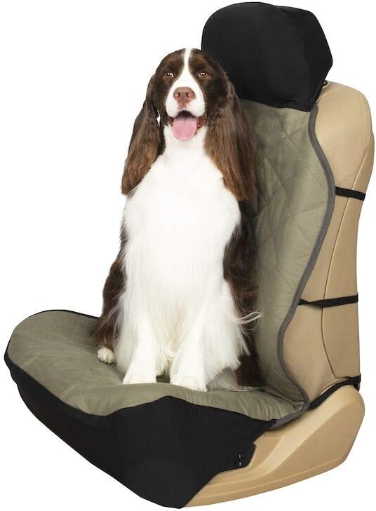 PetSafe Happy Ride Quilted Dog Car Seat Cover – Waterproof & Durable – Machine Washable – Fits Most Cars