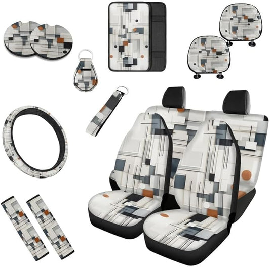 Patterns Circle Painting Car Seat Covers Geometric Circles Seat Belt Strap Cover Seat Belt Strap Cover