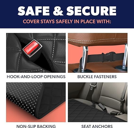 Mana Ohana Ative Dog Car Seat Cover 100% Waterproof