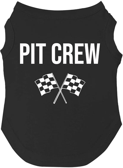 Pit Crew Dog Tee Shirt Sizes for Puppies, Toys, and Large Breeds (Black, 3X-Large 49)