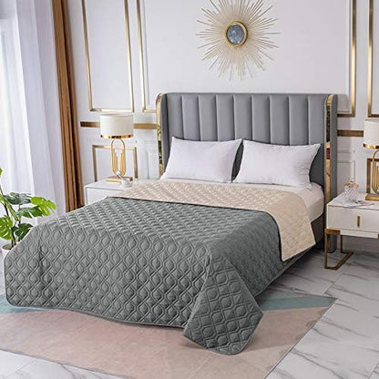 RBSC Home Waterproof Blanket Dog Bed Cover Non (8682GRAY)