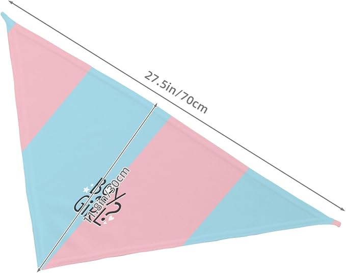 He Or She What Will It Be? Gender Reveal/Baby Announcement Dog Bandana,Pet Neckerchief for Pets Daily Wear Photo Prop Party Supplies (boy or Girl-1)