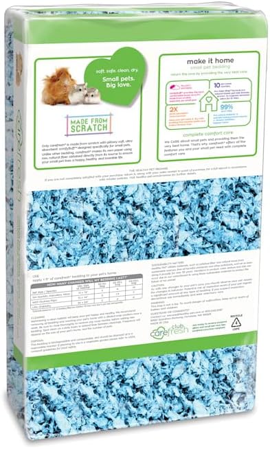 carefresh 99% Dust-Free Blue Natural Paper Small Pet Bedding with Odor Control, 23 L