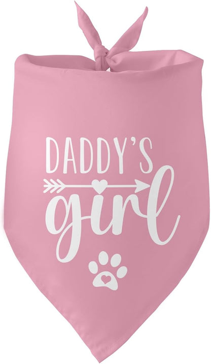 Daddy's Girl Dog Bandana Funny Cute Pink Dog