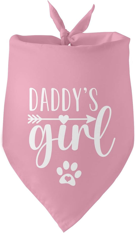Daddy's Girl Dog Bandana Funny Cute Pink Dog