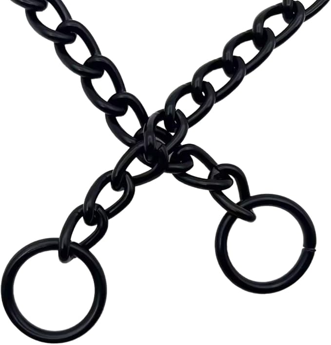 Matte Black Dog Choke Collar Slip P Chain (4XL)