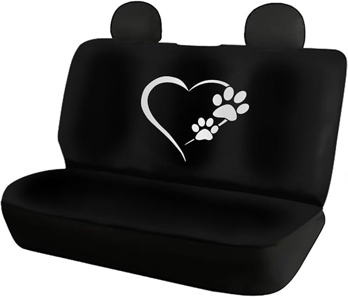 4 Pcs Dog Paw Heart Car Seat Cover