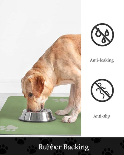 Pet Feeding Mat-Absorbent Dog Mat for Food and