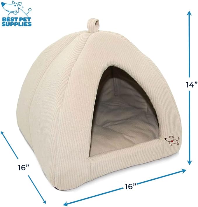 Pet Tent-Soft Bed for Dog and Cat by Best Pet Supplies 16" x 16" x H:14"