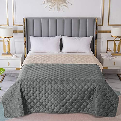 RBSC Home Waterproof Blanket Dog Bed Cover Non (8682GRAY)