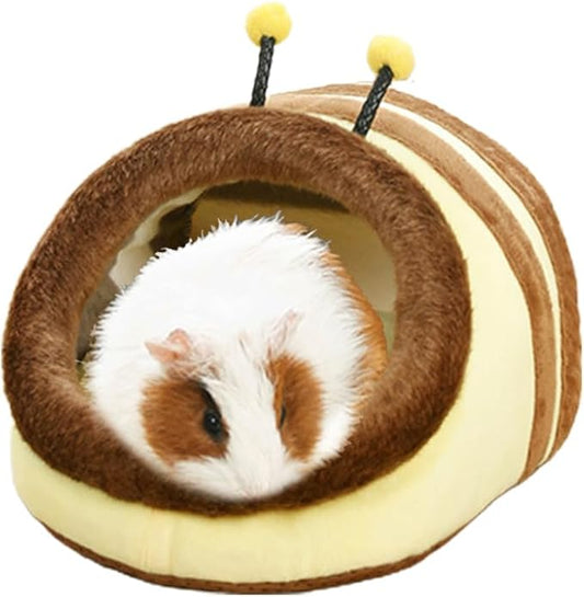 Guinea Pig Bed House & Hideout for Rat Bearded Dragon Hedgehog Ferret to Sleep and Hide, Guinea Pig Cage Accessories Habitat Décor (Large, 5.Wasp)