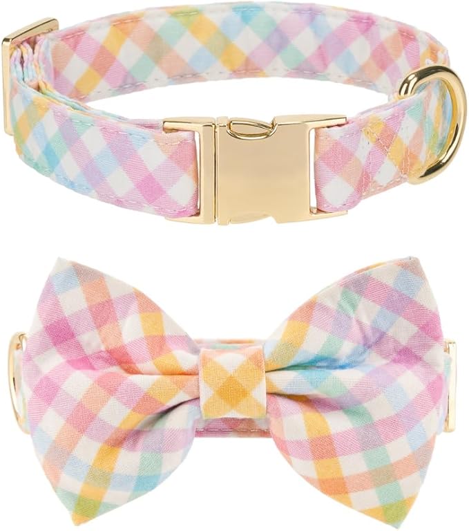 Adjustable Pet Bow Tie and Dog Collar for Small Medium Large Dogs