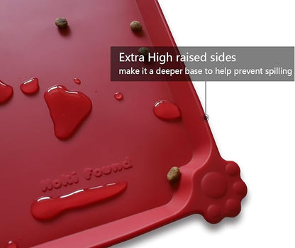 Hoki Found X-Large Silicone Pet Food Mats Tray