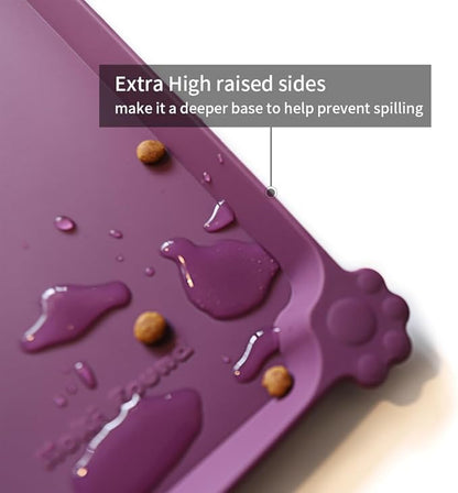Hoki Found L Silicone Pet Food Mats Tray