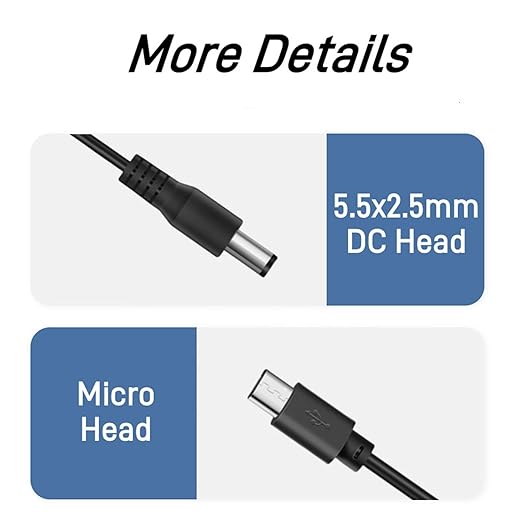 Charger Cord for Bousnic Dog Shock Collar Charger RS2A,RS2B,2-in-1 DC Replacement,1pcs