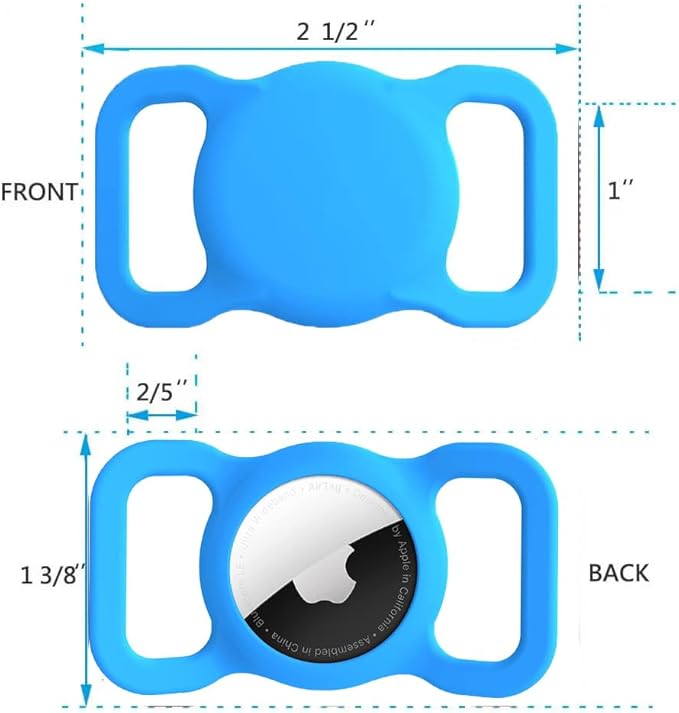 Air Tags-2 Pack Airtag Dog Collar Holder SWINCHO 1-3cm Width