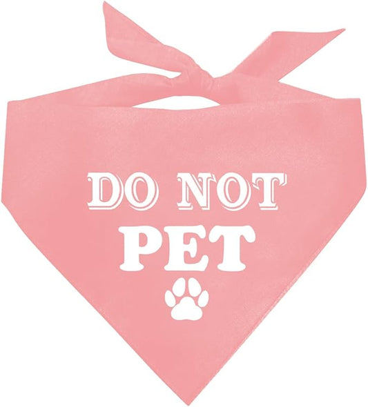 Do Not Pet Dog Bandana (E61)