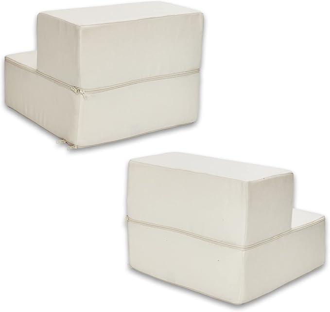 Best Pet Supplies Foldable Foam Pet Steps for Small Dogs and Cats 2-Step