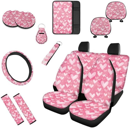 Watercolor Hearts 13 PCS Set Full Set Heart