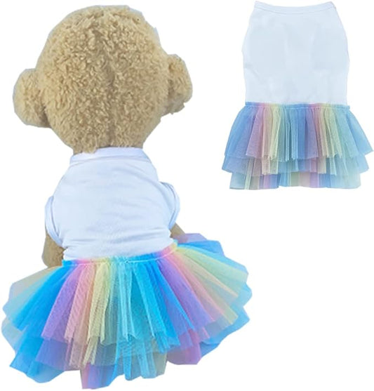 ANIAC White Dog Dress