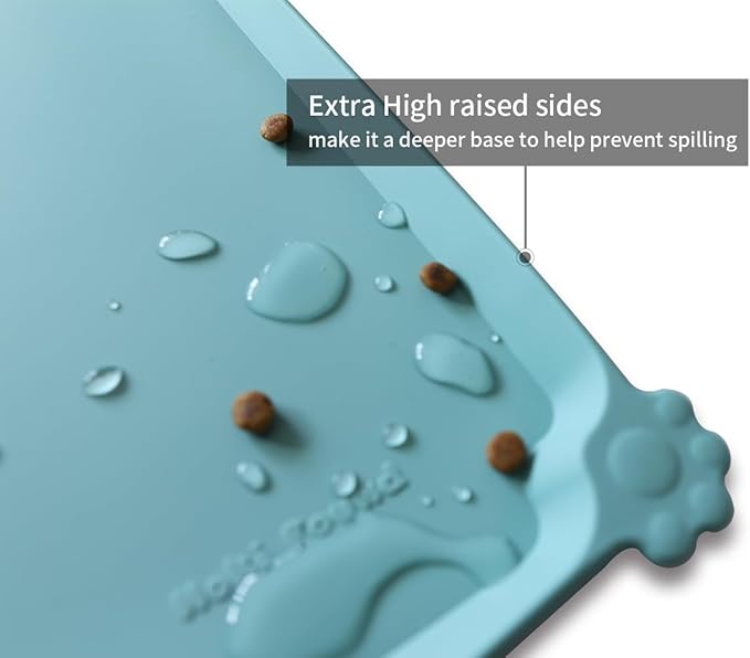 Hoki Found L Silicone Pet Food Mats Tray