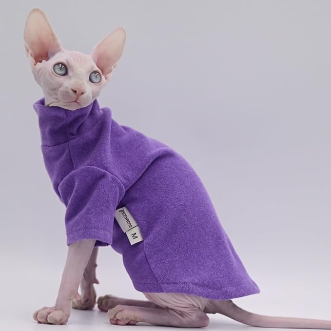 DUOMASUMI Sphynx Cat Clothes Self-Heating Warm Thermal Underwear Hairless Cat Clothes for Sphynx