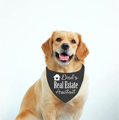 JXGZSO 1 Piece Real Estate Dog Bandana Mom's/Dad’s