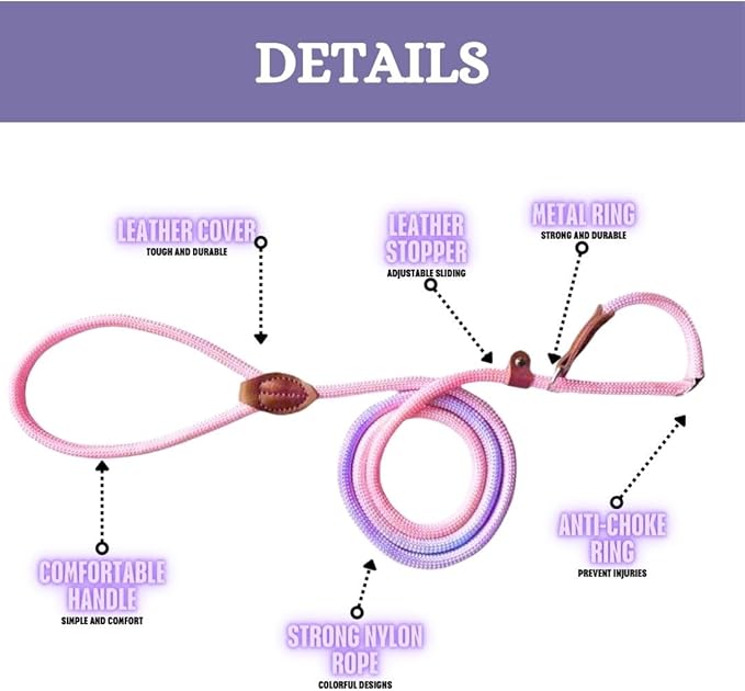 Slip Leads for Dogs (5 Foot 3/16")