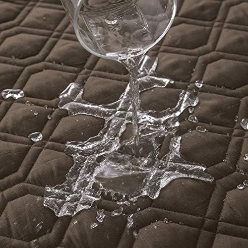 RBSC Home Waterproof Blanket Dog Bed Cover Non Slip Large Sofa Cover Incontinence Mattress Protectors for Pets Dog Cat (8682COFFEE)