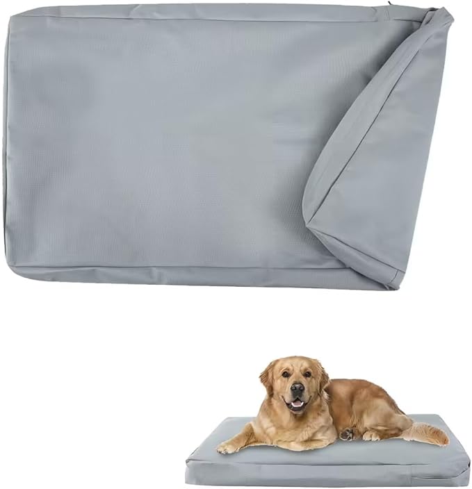 Waterproof Dog Bed Cover,Washable Dog Crate Pad Replacement Cover,Removable Pet Dog Crate Pad Replacement Covers for 42 Inch Crate,Water Absorbable Pet Puppy Bed Cover for Dog Cat,40Lx27Wx4H inch