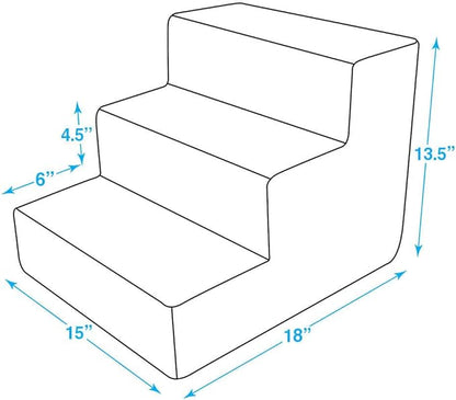Best Pet Supplies Dog Stairs for Small Dogs & Cats 3-Step