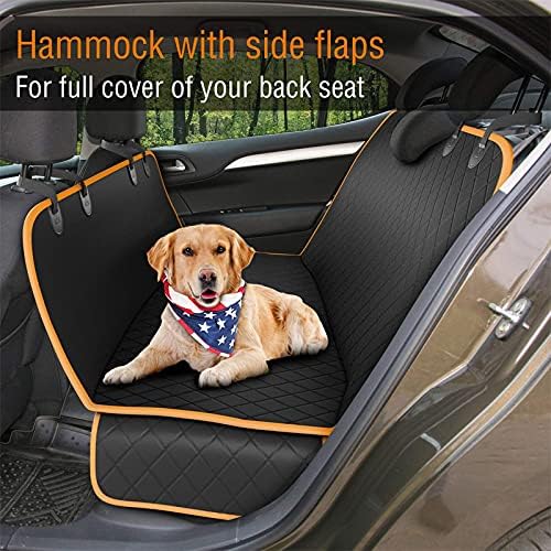 Dog Car Seat Cover for Back Seat 100% Waterproof 600D Heavy (007)