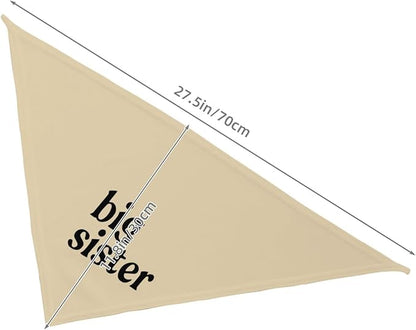 Big Sister Dog Bandana,Baby Announcement Dog Bandana,Gender Reveal,Pet Scarf, Pet Accessories for Photo Props Accessories (Khaki)