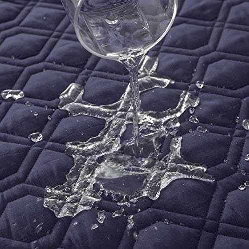 RBSC Home Waterproof Blanket Dog Bed Cover Non Slip Large Sofa Cover Incontinence Mattress Protectors for Pets Dog Cat (86x82, darkblue)