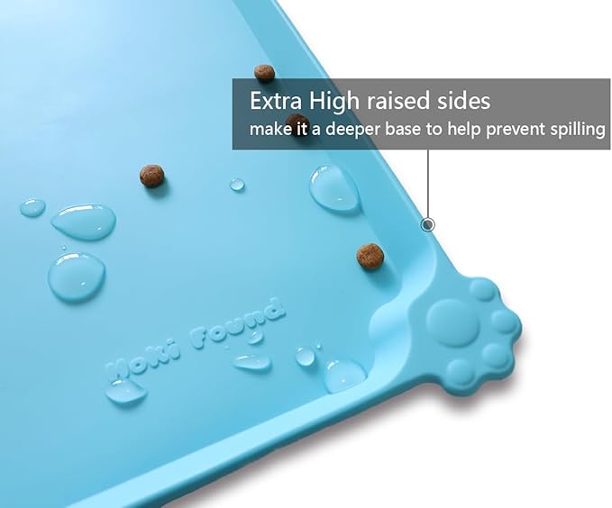 Hoki Found Large Silicone Pet Food Mats Tray
