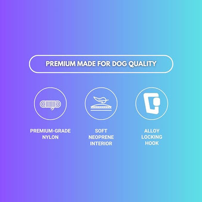 Spark Paws Premium Dog Leash & Poop Bag Set 90s Retro