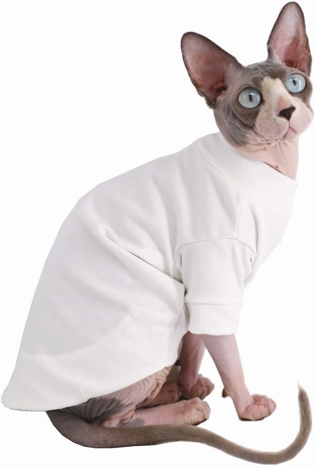 Sphynx Hairless Cat Cotton Tshirts Pet Clothes