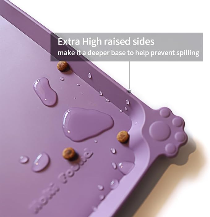 Hoki Found X-Large Silicone Pet Food Mats Tray