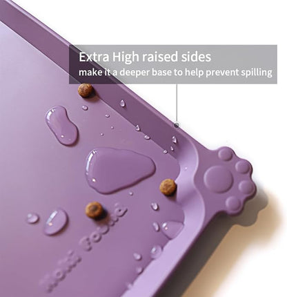 Hoki Found X-Large Silicone Pet Food Mats Tray