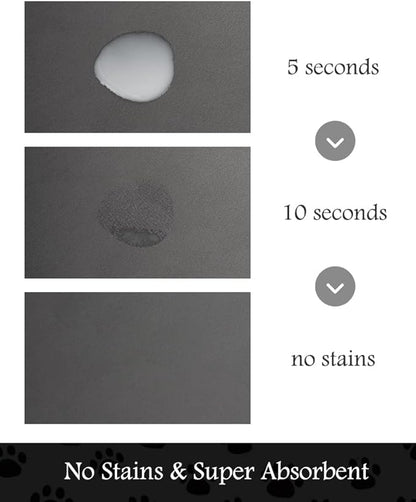 Pet Feeding Mat-Absorbent Dog Mat for Food and
