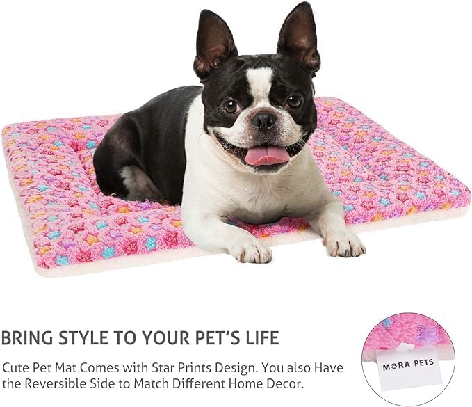 Mora Pets Dog Bed Crate Pad Ultra Soft 29 x 21 inch