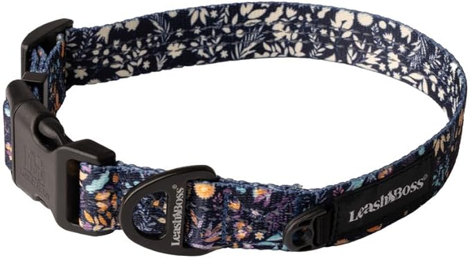 Leashboss Patterned Reflective Dog Collar