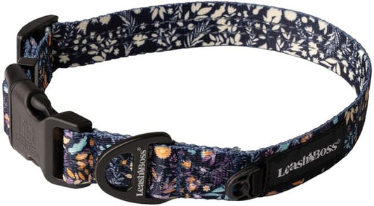 Leashboss Patterned Reflective Dog Collar