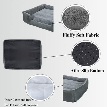 Dog Beds for Large Dogs 43.3'' x 35.5'',Large Dog